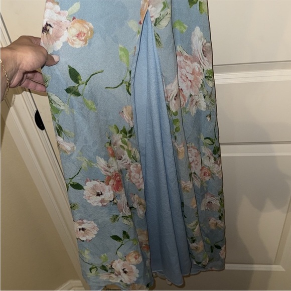 Yumi Kim Spencer blue floral Maxi Dress size medium - Picture 12 of 12
